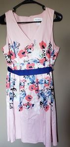 Pink Floral Motherhood Maternity Dress